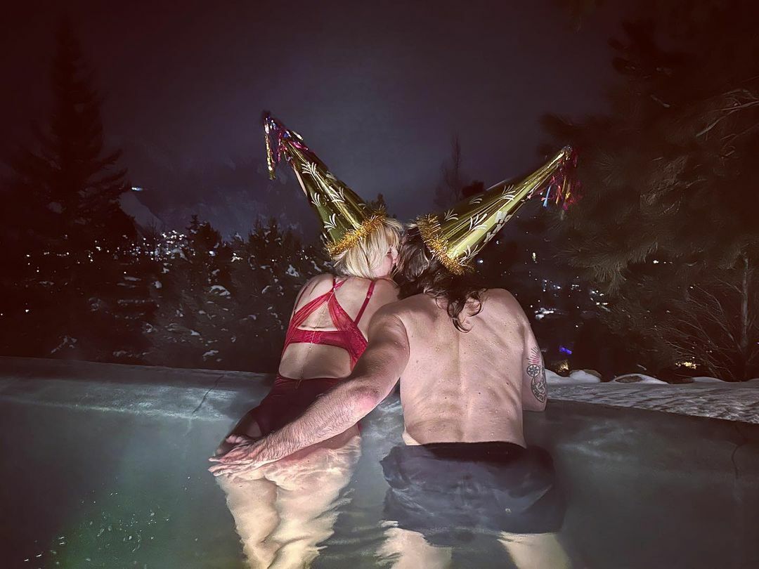 PHOTOS Le bain  remous de Heidi Klum Nouvel An!
