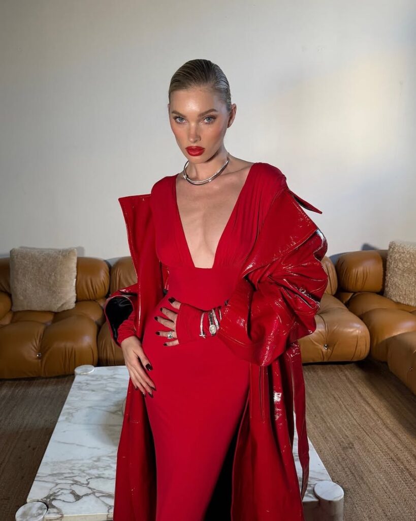 Elsa Hosk Is Red Hot for the Holidays!